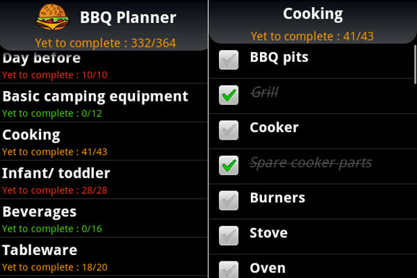 Barbecue-Planer