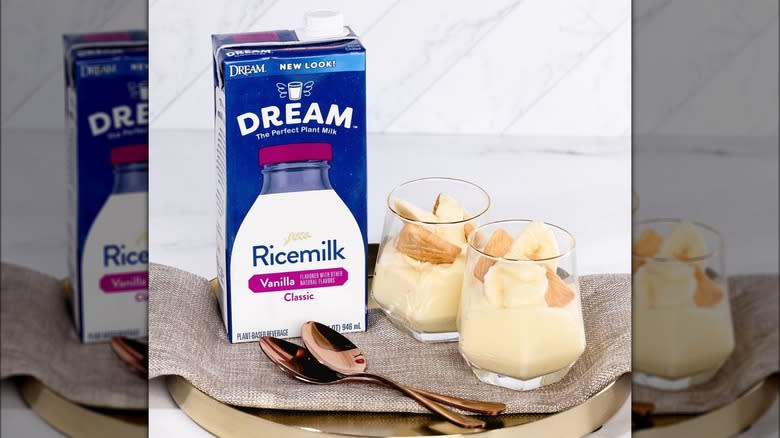 Dream Ricemilk carton two puddings