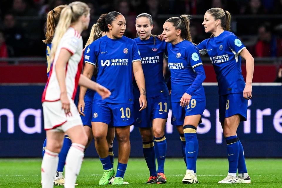 Lauren James scored the opener in a big Chelsea win  (EPA)