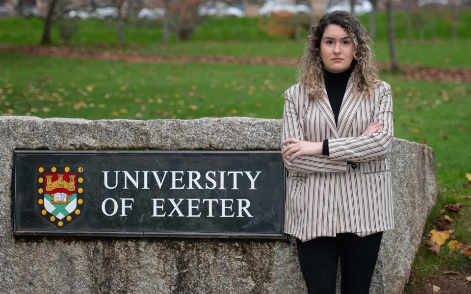 Rojin-Sena Cantay, an Exeter student, says she reported the academic’s comments to the university after seeing a clip online
