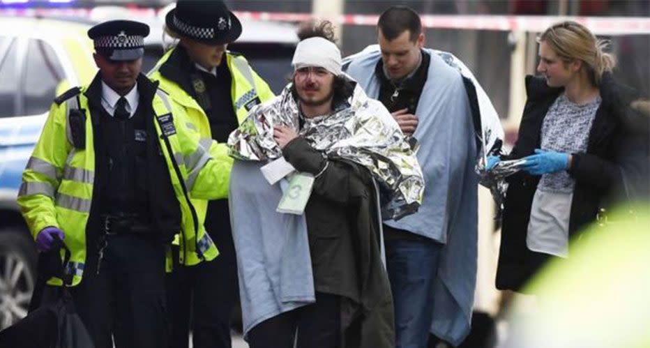 At least 29 people were injured when a Hyundai ploughed through pedestrians on London's Westminster Bridge on Wednesday afternoon (local time). Source: AAP