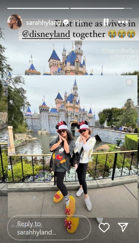 Vanessa Hudgens and Sarah Hyland go to Disneyland