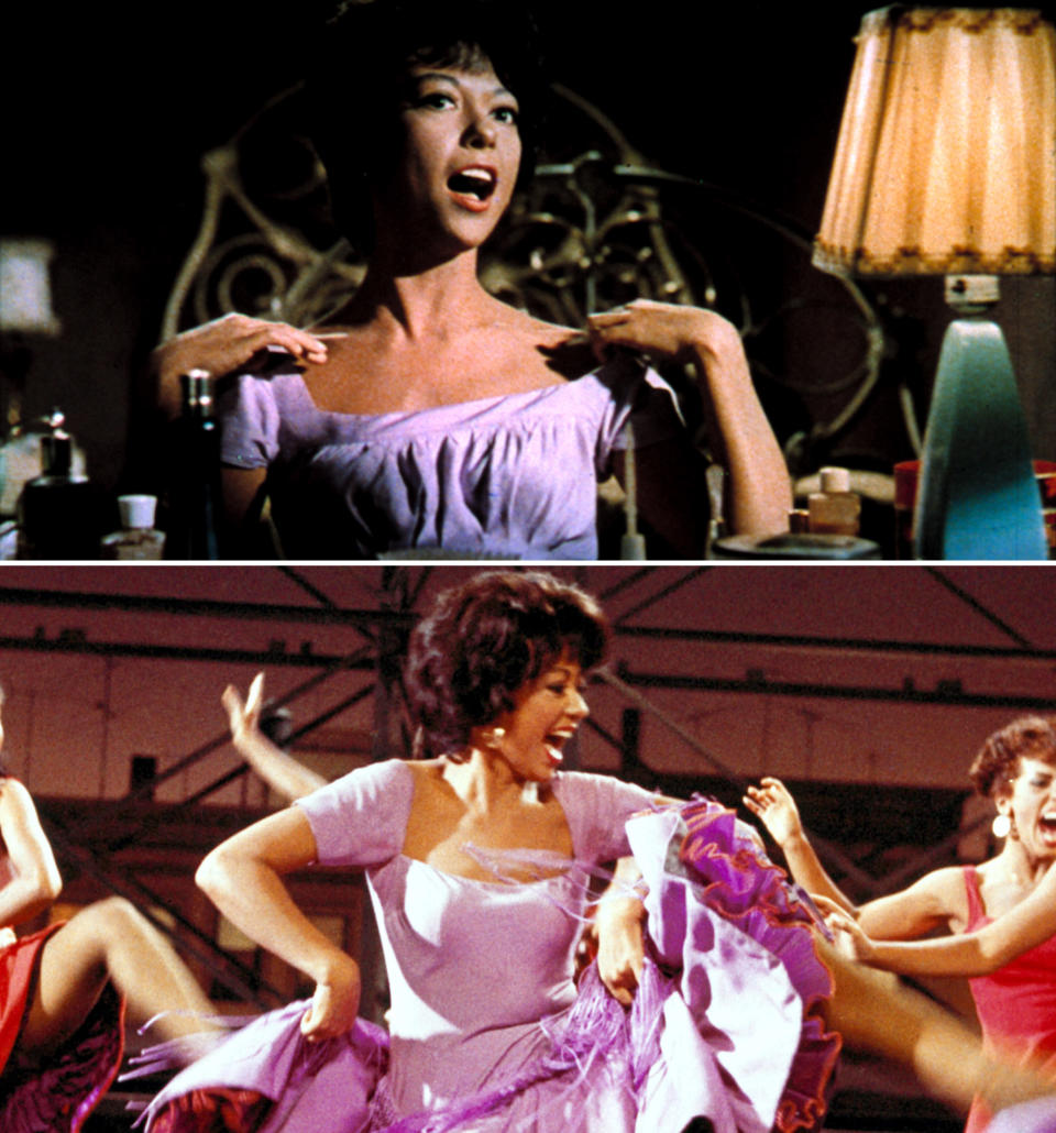 Rita's work as Anita in West Side Story earned her an Academy Award for Best Supporting Actress in 1961. She's one of the few people who has an EGOT, meaning she's won Emmy, Grammy, Oscar, AND Tony Awards.