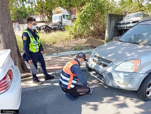 彰化監理站利用先進的車牌辨識系統取締無牌照行駛的註銷車輛，讓註銷車輛無所遁形。（記者方一成攝）