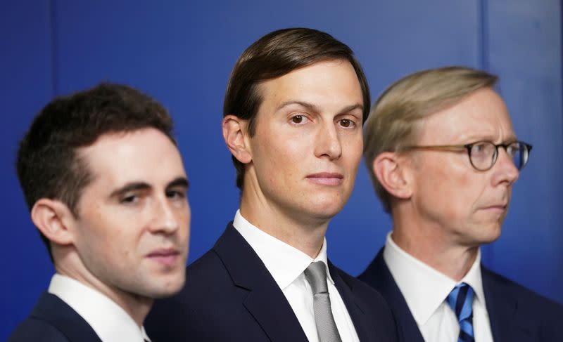 Kushner at a press briefing on the Israel-UAE agreement at the White House in Washington