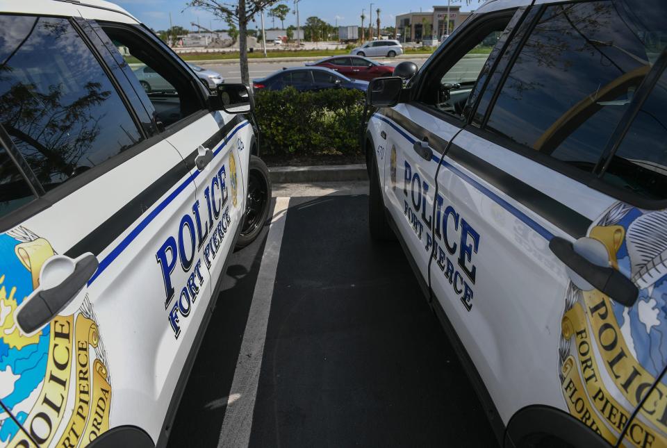 Fort Pierce Police Department keeps watch over Okeechobee Road traffic on Wednesday Sept. 6, 2023, in Fort Pierce. The increase in population, warehouses and new businesses in Fort Pierce, the police have seen an increase in service calls.