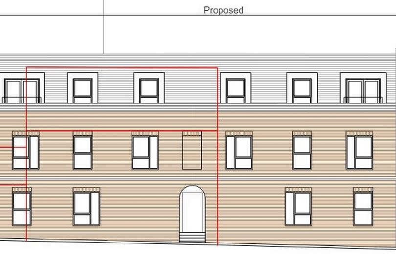 The street view of the proposed development on the site of former pub The Wonford Inn -Credit:Hamilton Estates