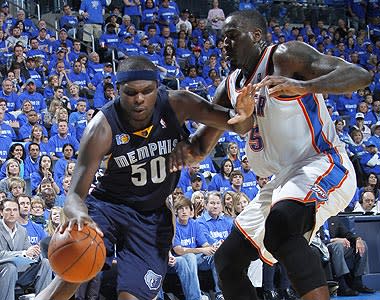 Kevin Durant called Randolph the best power forward in the NBA after watching him score 34 points against Kendrick Perkins and the Thunder