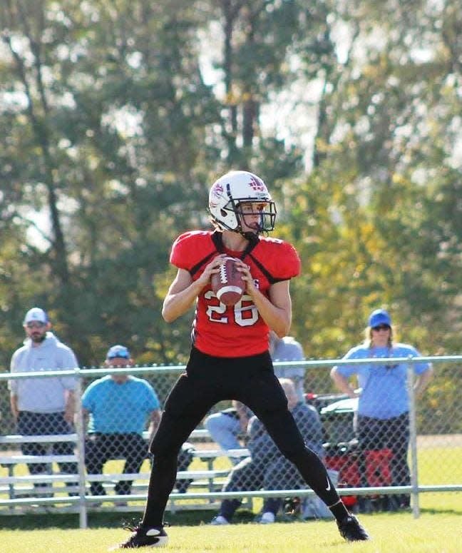 Pekin Edison 8th-grader Dylan Anderson is a five-sport athlete who won three state championship track events, finished second in a fourth, and accumulated enough points to give Edison an IESA state team championship even though he was the only athlete on the team in late May, 2023.