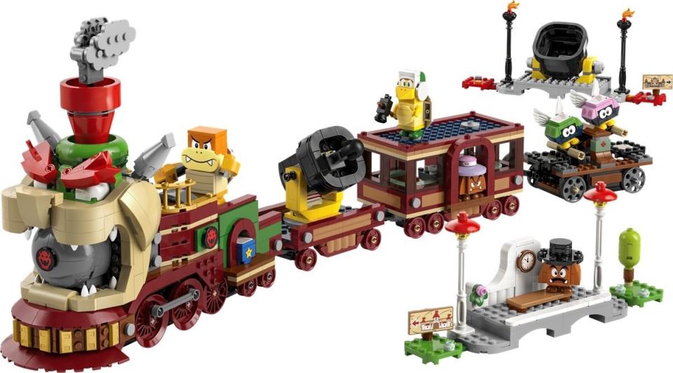 The new Super Mario LEGO Bowser Express Train set for 2024.
