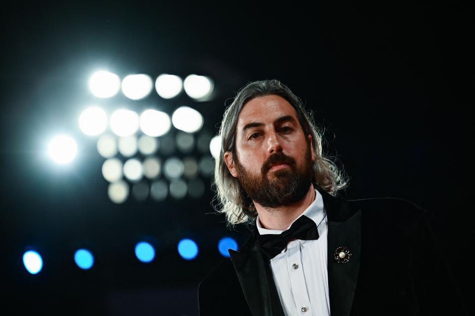 Director Ti West arrives on September 3, 2022 for the screening of the film "Pearl" presented out of competition during the 79th Venice International Film Festival at Lido di Venezia in Venice, Italy.