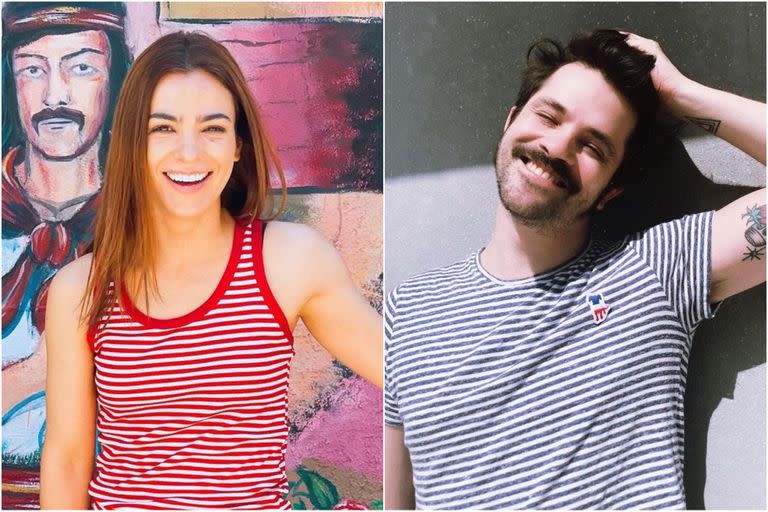 Agustina Cherri y Felipe Colombo improvisaron una coreografía (Foto: Instagram/@agustinacherriok/@felipecolombook)