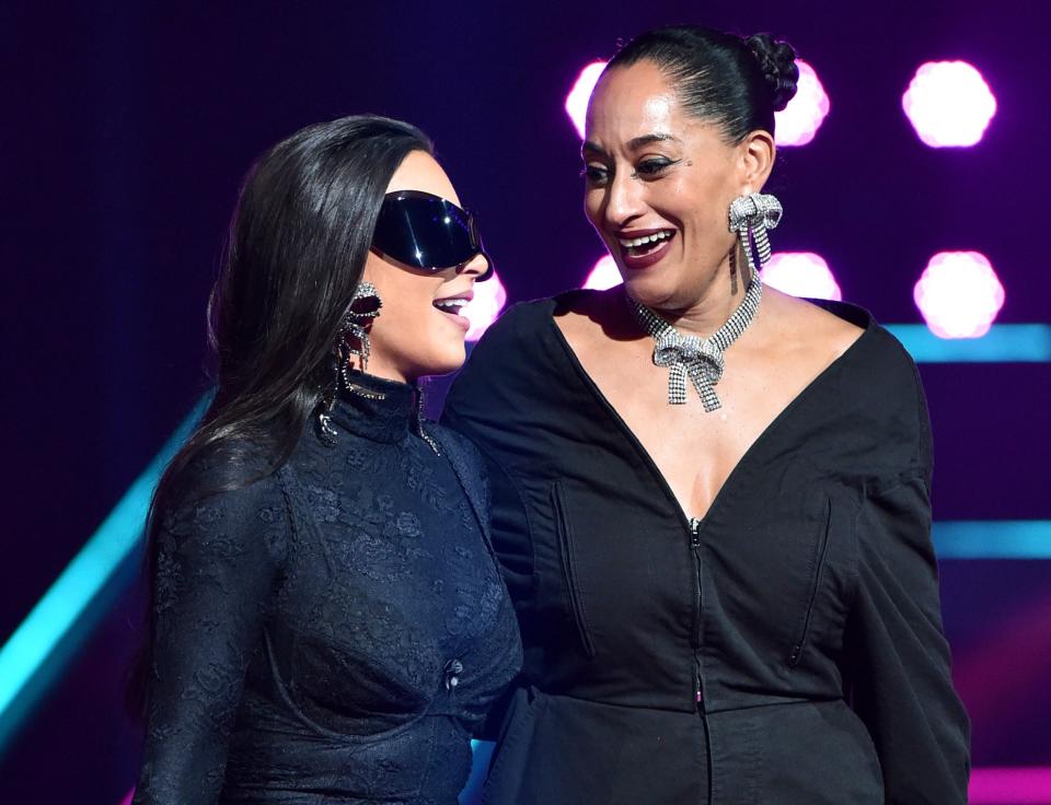 Kim and Tracee at an event together