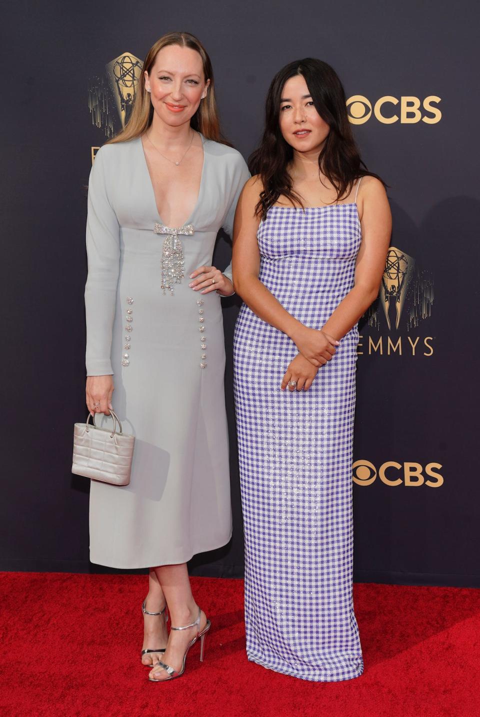 Anna Konkle and Maya Erskine at the 2021 Emmys.