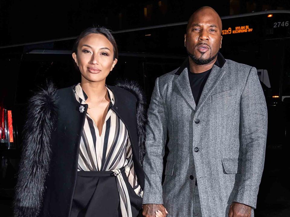 <p>Gilbert Carrasquillo/GC Images</p> Jeannie Mai and Jeezy in New York City in February 2020