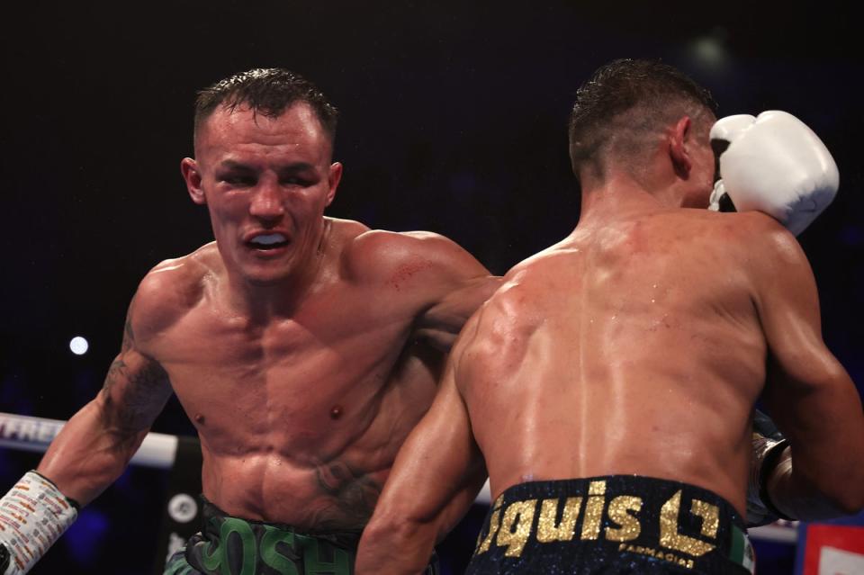 Josh Warrington lost his IBF belt with a gruelling points defeat against Luis Alberto Lopez (Getty Images)