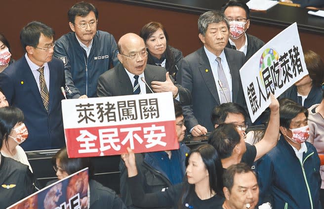 蔡政府開放萊豬所修訂的9項行政命令，確定下周四進入表決大戰。民進黨立院黨團總召柯建銘喊話這是最後一哩路，將正面對決。（本報資料照片）