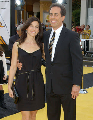  Premiere: <a href="/movie/contributor/1800082168" data-ylk="slk:Jerry Seinfeld;elm:context_link;itc:0;sec:content-canvas" class="link ">Jerry Seinfeld</a> and wife Jessica at the Los Angeles premiere of DreamWorks Pictures' <a href="/movie/1809419836/info" data-ylk="slk:Bee Movie;elm:context_link;itc:0;sec:content-canvas" class="link ">Bee Movie</a> - 10/28/2007<br>Photo: <a href="http://www.wireimage.com" rel="nofollow noopener" target="_blank" data-ylk="slk:Jeffrey Mayer, WireImage.com;elm:context_link;itc:0;sec:content-canvas" class="link ">Jeffrey Mayer, WireImage.com</a>