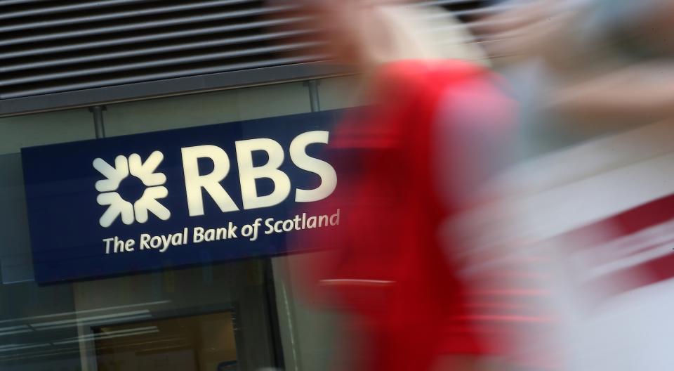 Moving assets: Pedestrians pass a branch of a Royal Bank of Scotland (RBS) bank branch in central London on July 25, 2018. Photo: DANIEL LEAL-OLIVAS/AFP/Getty Images.