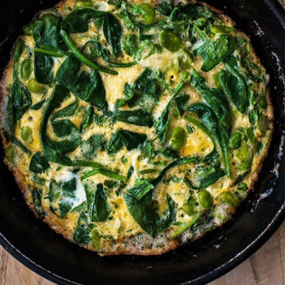 Spinach omelette from The Fast Diet Recipe Book