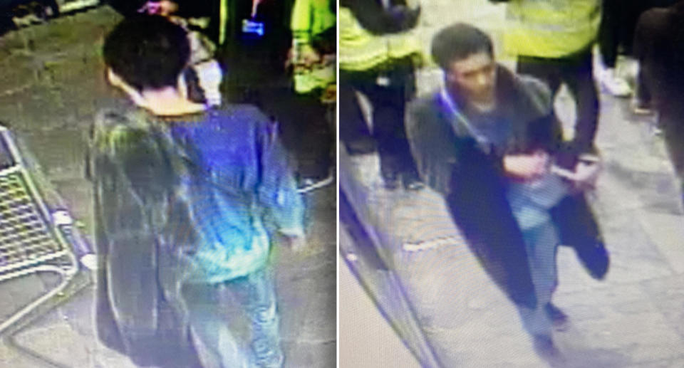 Harvey Parker is captured on CCTV leaving a nightclub in London.