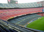 <b>Camp Nou</b><br><br> Tamaño: 5,5 hectáreas<br> Proporción de Eurovegas: 136 veces su tamaño