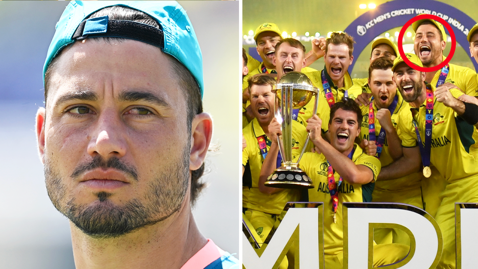 Aussie allrounder Marcus Stoinis (pictured) has admitted missing out on the World Cup final 'hurt' him a lot after he was dropped. (Getty Images)