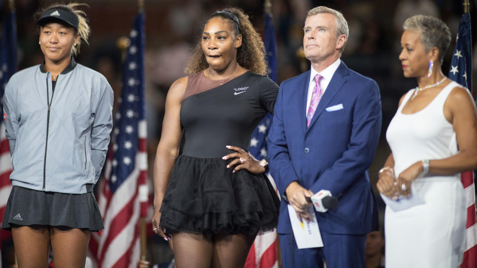 Serena Williams’ meltdown and its aftereffects overshadowed Naomi Osaka’s US Open win. Pic: Getty