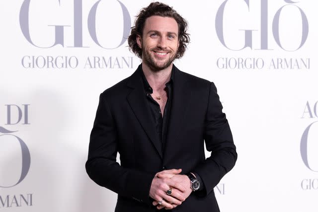 <p>Aldara Zarraoa/Getty </p> Aaron Taylor-Johnson on March 7, 2024