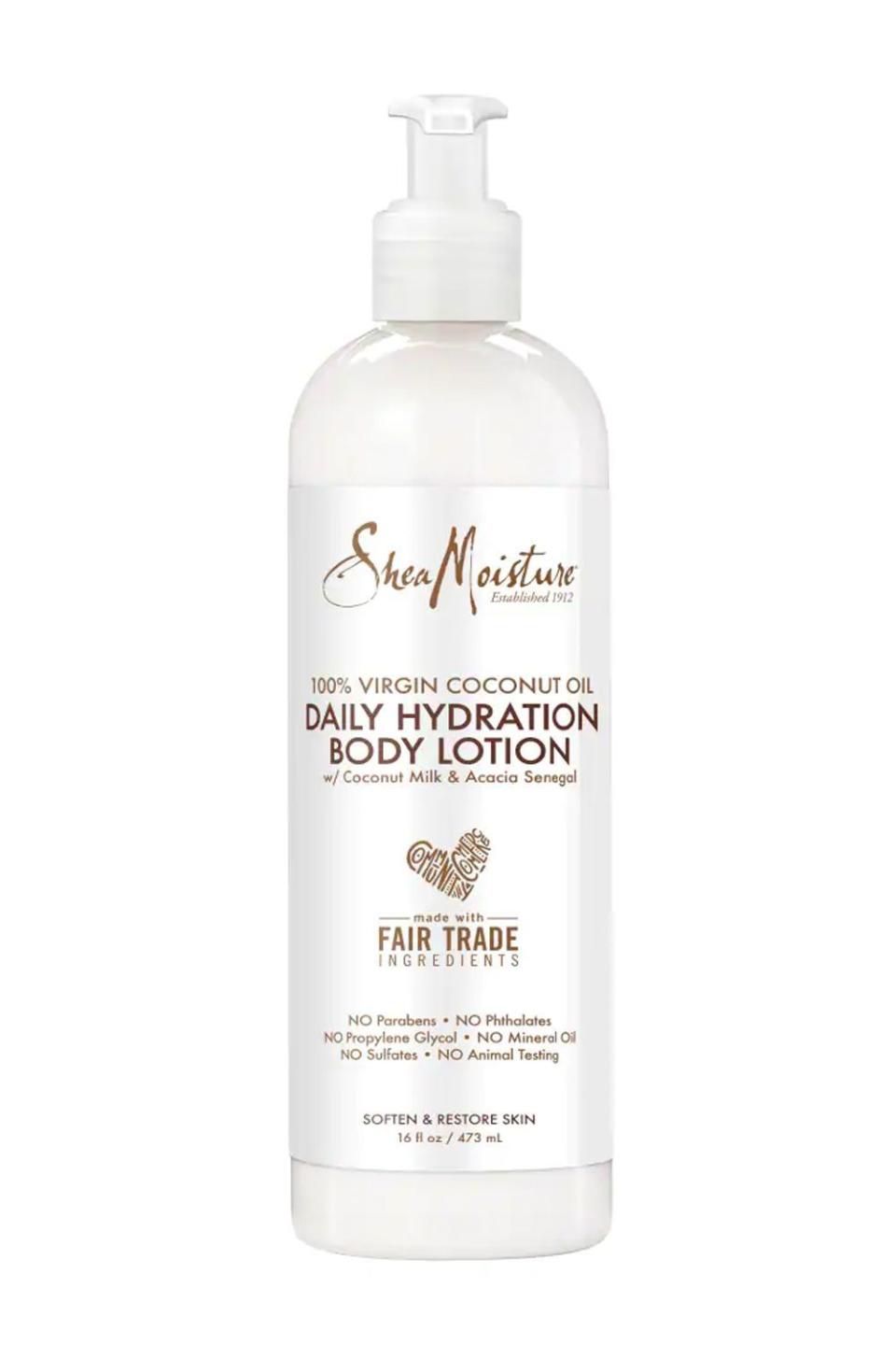 6) Shea Moisture 100% Virgin Coconut Oil Daily Hydration Body Lotion