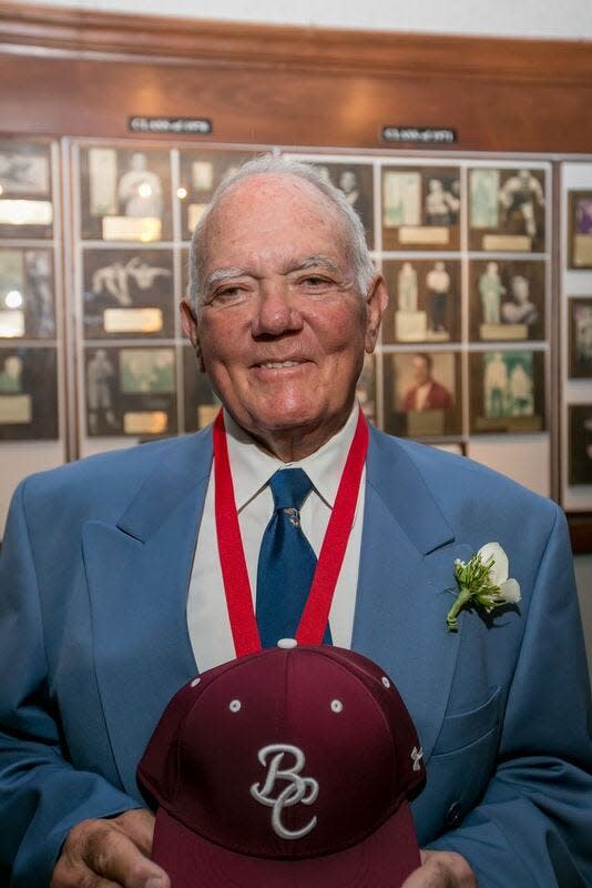 Benedictine graduate Hank Lehwald at his induction to the Greater Savannah Athletic Hall of Fame in 2016.