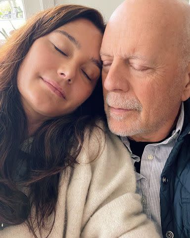 <p>Emma Heming/Instagram</p> Emma Heming and Bruce Willis