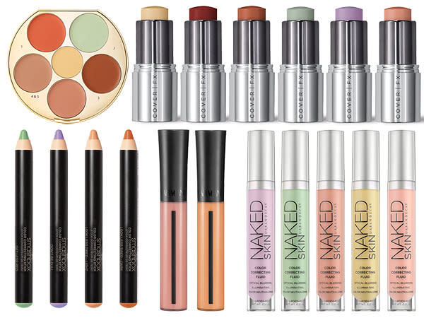 Color correcting concealers