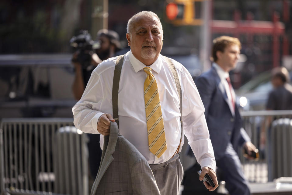 Fred Daibes arrives at federal court, Tuesday, July 9, 2024, in New York. (AP Photo/Yuki Iwamura)