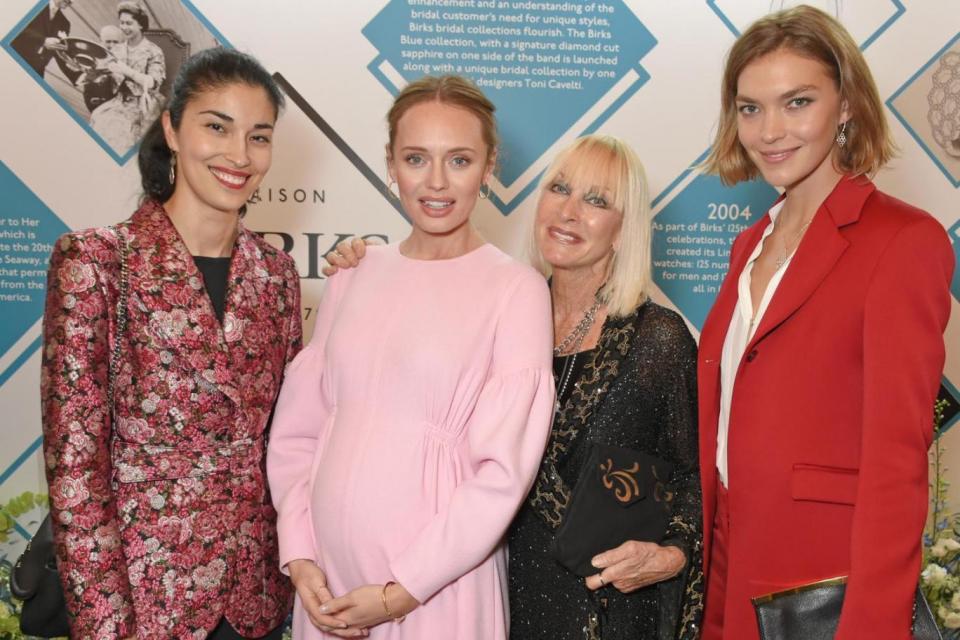 That Haddock's a great catch: Caroline Issa, Laura Haddock, Virgina Bates, Arizona Muse (Photo by David M. Benett/Dave Benett/Getty Images) (Dave Benett/Getty Images)