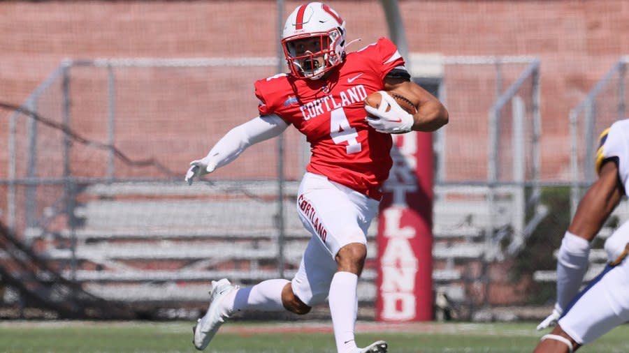 <em>(Photo Courtesy: Cortland Red Dragons Athletics) SUNY Cortland’s J.J. Laap signed a UFA deal with the Los Angeles Rams. </em>