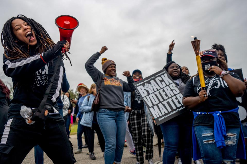 BLM march for the vote