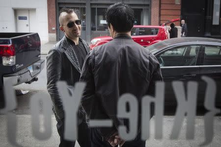 American chef Marc Forgione is seen outside his new restaurant Khe-Yo in New York April 3, 2014. REUTERS/Brendan McDermid