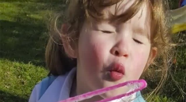 Isabella was died when her dad allegedly crashed into a tree. Photo: 7 News