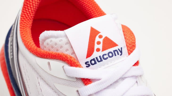 tongue detail on Saucony Boston Endorphin Speed 3