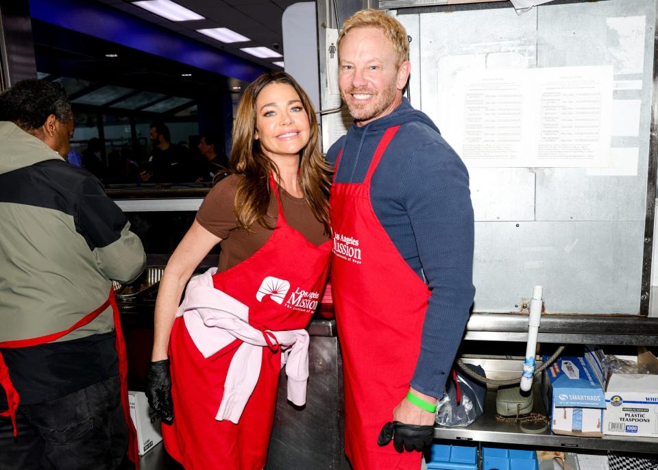 Denise Richards and Ian Ziering