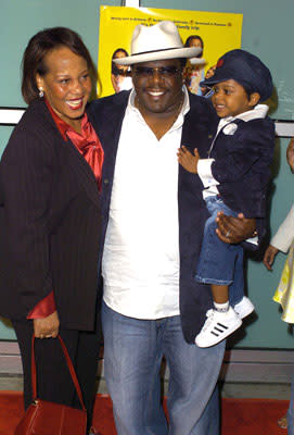 Cedric the Entertainer with his mother and son Croix at the L.A. premiere of Fox Searchlight's Johnson Family Vacation