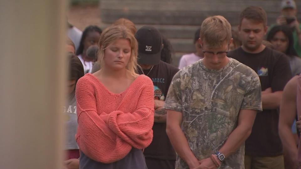 A prayer vigil was held at Wingate University to remember student-athlete Kyle Honore.