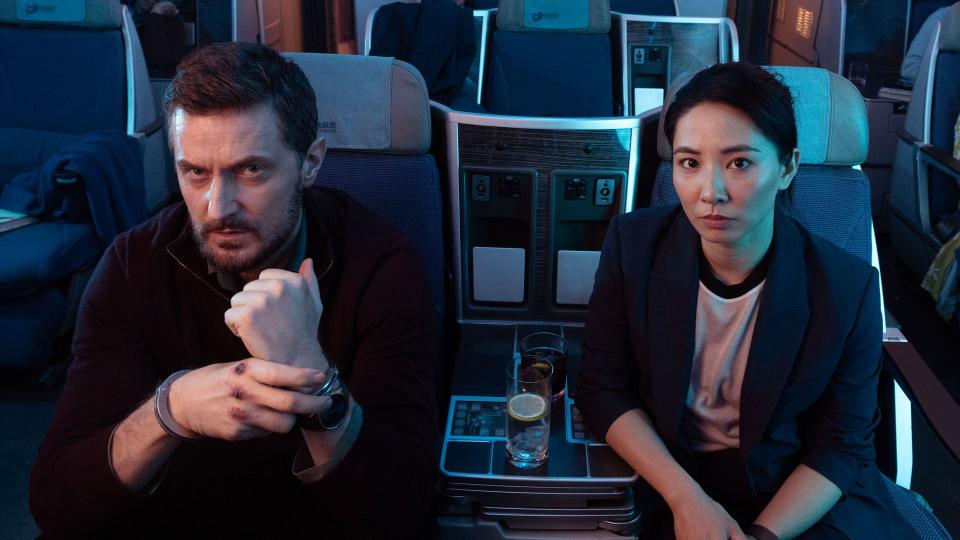 Richard Armitage and Jing Lusi in Red Eye