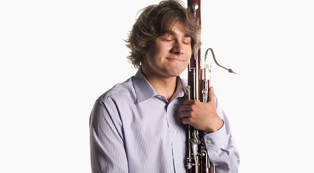 The man had a bassoon with him. Source: Getty Images / Stock image