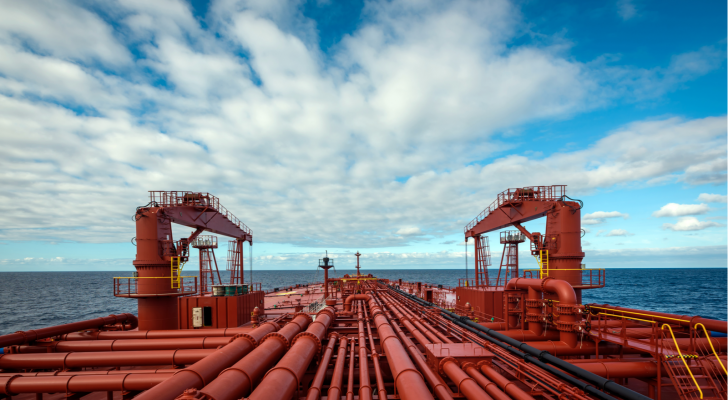 On board on a suezmax tanker, NAT operates tankers like this one