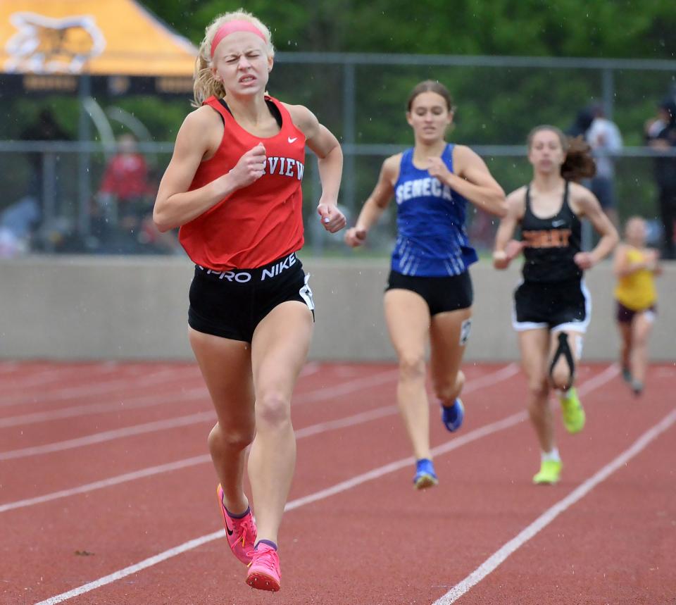 Fairview's Isabel Owens won the girls 800-meter final during Thursday's Erie County Classic at Harbor Creek's Paul J. Weitz Stadium. Owens completed her two laps in 2 minutes, 20.80 seconds, a meet record for that event.