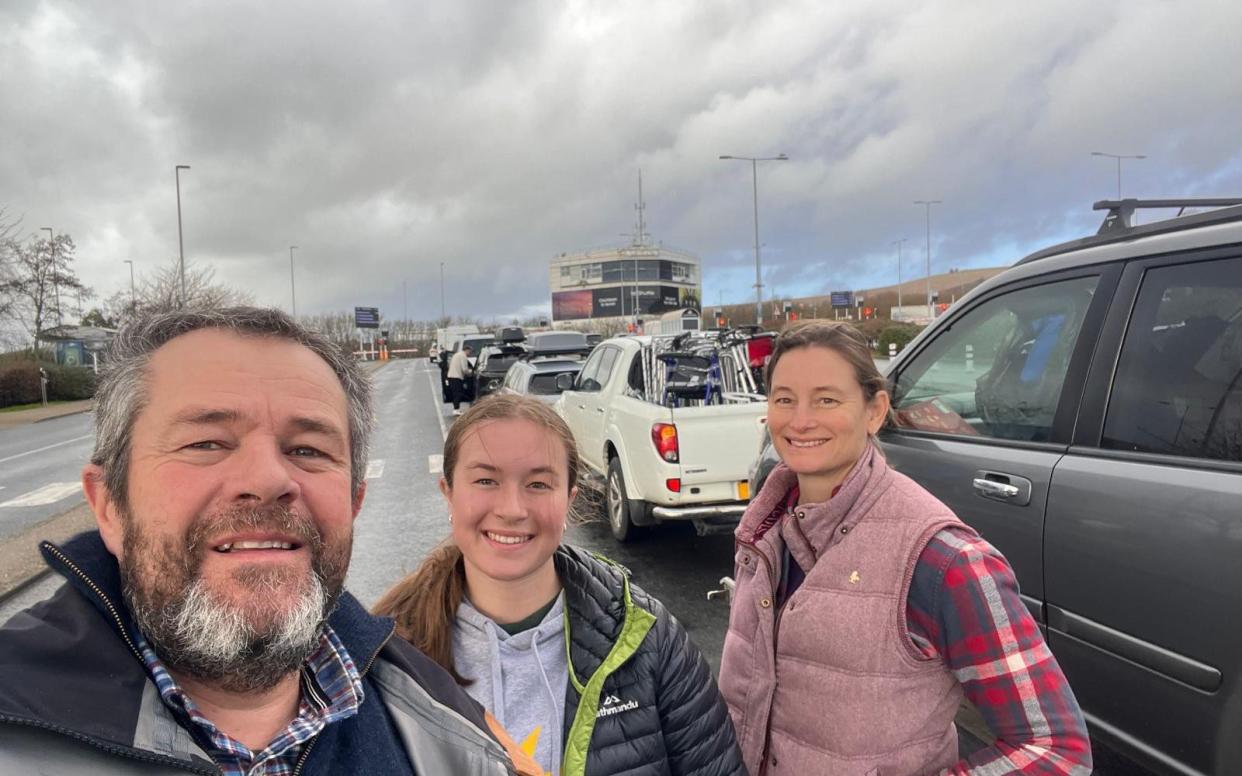 James Baird, 53, who has delivered more than 30 carsnb with his wife, Karen, and daughter Betsy in Ukrainian city of Ostroh