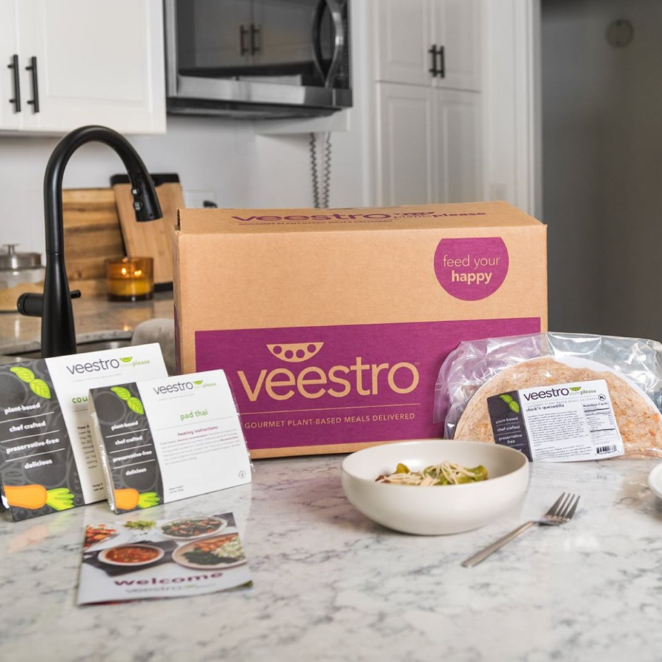 <p>Pre-Made Vegan Meals</p><p>veestro.com</p><p>$13.99</p><p><a href="https://meals.veestro.com/menu?cartId=c5479cb6-bc61-4aee-8c8d-9c671664159b" rel="nofollow noopener" target="_blank" data-ylk="slk:Shop Now;elm:context_link;itc:0;sec:content-canvas" class="link ">Shop Now</a></p><span class="copyright">veestro.com</span>