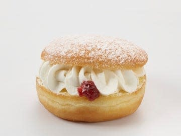 Jam and cream doughnut in the United Arab Emirates.